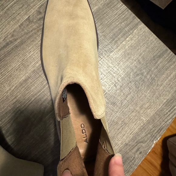 Aldo Beige Suede Chelsea Boots - Picture 7 of 7